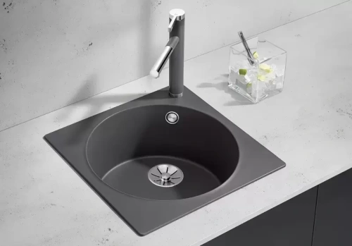 Мойка Blanco ARTAGO 6 отводная арматура InFino® темная скала фото 2