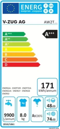 Стиральная машина V-ZUG AdoraWash V2000 AW2THW li фото 4