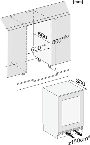 Встраиваемый винный шкаф Miele KWTUS 7196 E фото 5