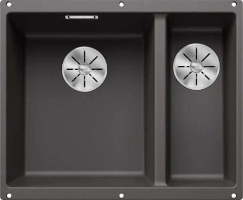 Мойка BLANCO SUBLINE 340/160-U Silgranit темная скала, чаша слева