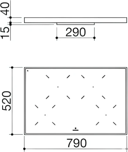 Индукционная варочная панель Barazza 1PKC80N фото 4