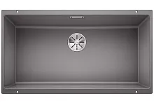 Мойка Blanco SUBLINE 800-U отводная арматура InFino® алюметаллик