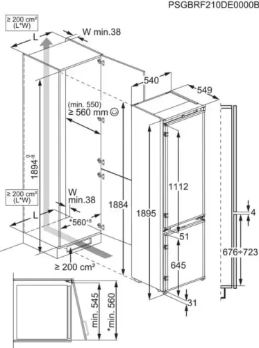 Встраиваемый холодильник Electrolux ENT6ME19S фото 7