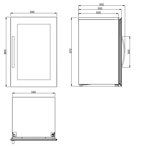 Встраиваемый винный шкаф Dometic E49FGB Elegance фото 2