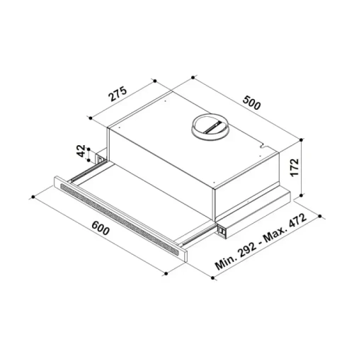 Встраиваемая вытяжка с выдвижным экраном Korting KHP 6637 GNX фото 3