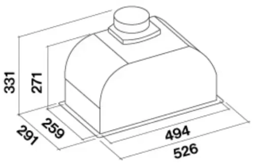 Встраиваемая вытяжка Falmec GRUPPO INCASSO PLUS 50 BK фото 3