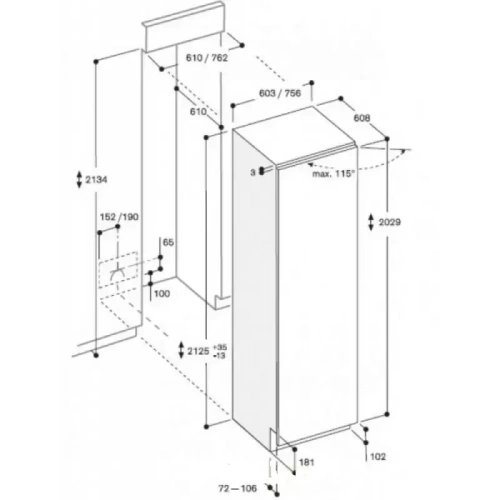 Встраиваемый холодильник Gaggenau RC 462-301 фото 3