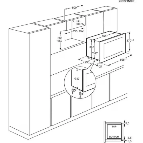 Встраиваемая микроволновая печь AEG TB6SM171DB фото 9