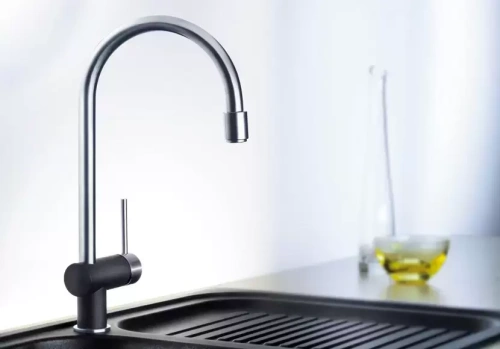 Смеситель Blanco FILO-S chrome Silgranit белый фото 3