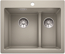 Мойка Blanco PLEON 6 Split SILGRANIT PuraDur жемчужный
