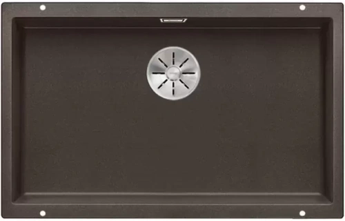 Мойка Blanco SUBLINE 700-U SILGRANIT отводная арматура InFino® кофе