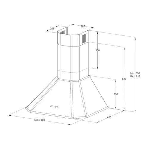Купольная вытяжка Korting KHC 9839 X фото 3