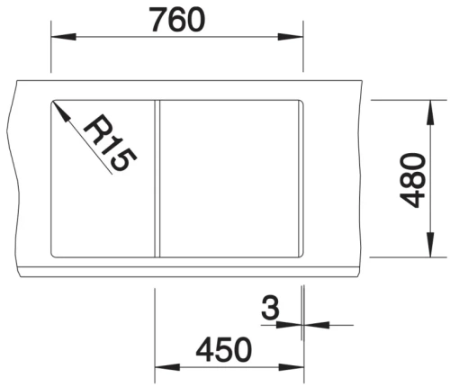 Мойка BLANCO METRA 45 S Silgranit антрацит фото 4
