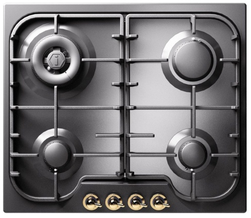 Варочная панель ILVE HCB60CN/MGG матовый графит (фурн. латунь)