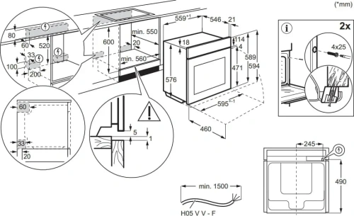 Духовой шкаф AEG OS6PB631AB фото 7