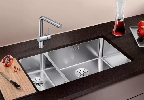 Мойка Blanco ANDANO 500/180-U, чаша слева нержавеющая сталь полированная фото 2