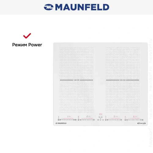 Индукционная варочная панель Maunfeld CVI594SF2WH Inverter фото 10