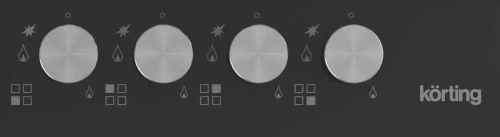 Газовая стеклянная варочная панель Korting HGG 6734 CTN фото 2