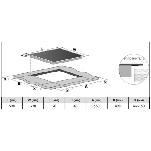 Электрическая варочная панель Korting HK 6351 B3 фото 4