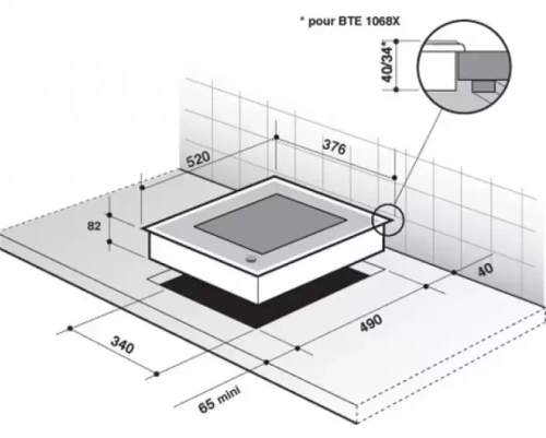 Модульная система De Dietrich DTE 1048 X фото 3