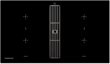 Варочная панель с вытяжкой Kuppersbusch KMI 9850.0 SR Black Chrome