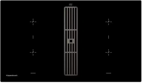 Варочная панель с вытяжкой Kuppersbusch KMI 9850.0 SR Black Chrome