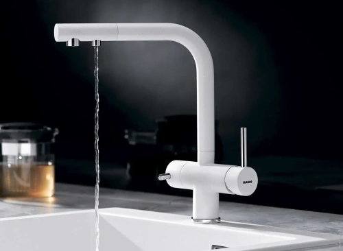 Смеситель Blanco FONTAS II 526943 Silgranit мягкий белый фото 3
