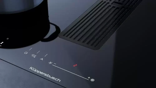 Варочная панель с вытяжкой Kuppersbusch KMI 8590.0 SR Black Chrome фото 7