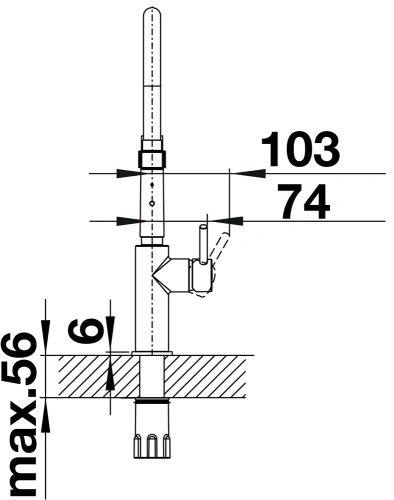 Смеситель Blanco CATRIS-S Flexo 525792 нержавеющая сталь фото 8