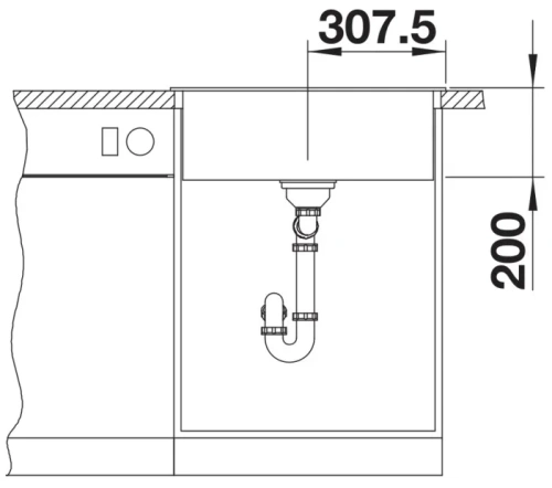 Мойка BLANCO NAYA 6 Silgranit черный фото 4
