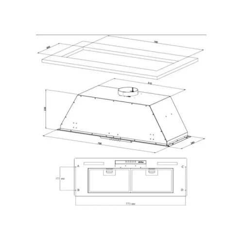 Полновстраиваемая вытяжка Korting KHI 9931 N фото 4