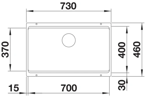 Мойка BLANCO ETAGON 700-U нержавеющая сталь фото 3