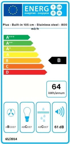 Встраиваемая вытяжка Falmec GRUPPO INCASSO PLUS 105 IX фото 6