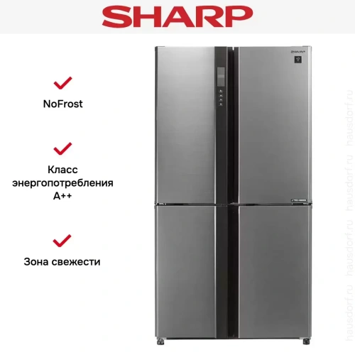 Холодильник Side by Side Sharp SJEX93PSL фото 6