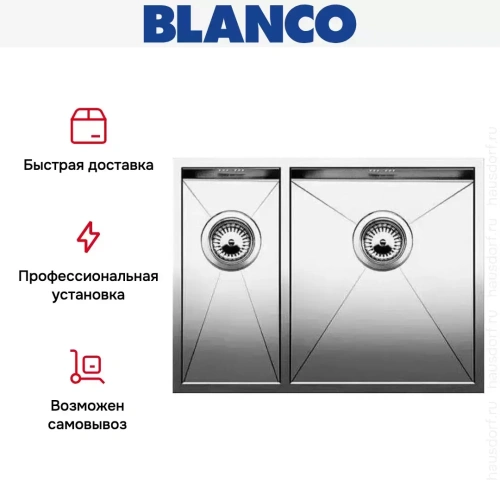 Мойка Blanco Zerox 340/180-IF/N чаша справа нержавеющая сталь фото 4