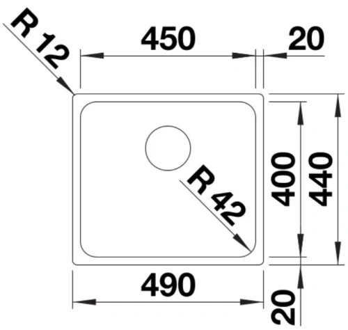 Мойка BLANCO SOLIS 450-IF нержавеющая сталь фото 3