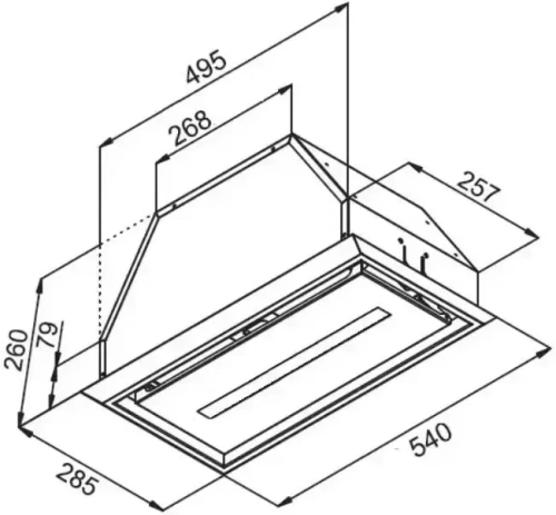 Встраиваемая вытяжка Kuppersberg INBOX 54 W фото 7