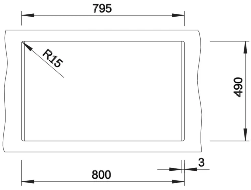 Мойка BLANCO DALAGO 8 Silgranit черный, клапан-автомат фото 4