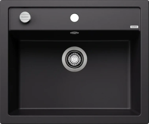 Мойка BLANCO DALAGO 6 Silgranit черный, клапан-автомат
