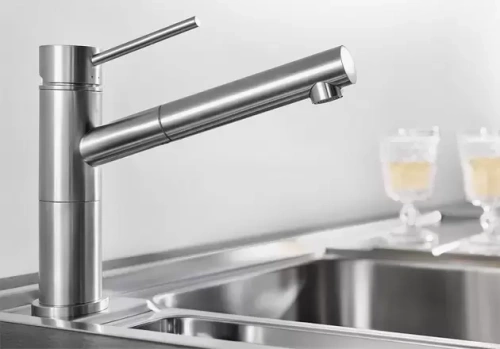 Смеситель Blanco Alta-S Compact нержавеющая сталь фото 4