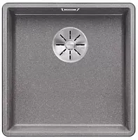 Мойка Blanco SUBLINE 400-F отводная арматура InFino® алюметаллик