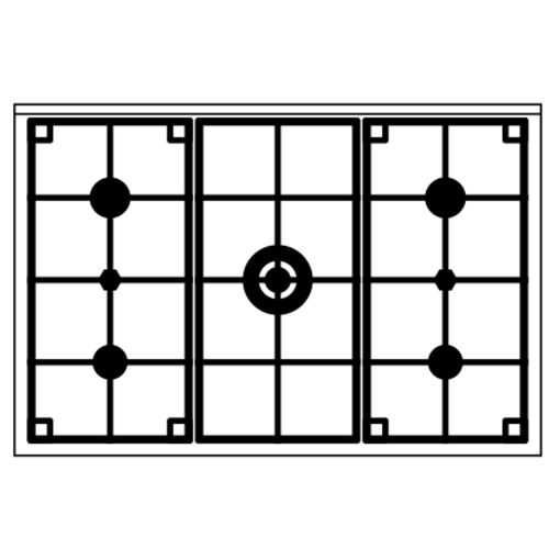 Кухонный блок ILVE Pro Line LD09CWM3/AW античный белый (фурн. сатинированная сталь) фото 2 Кухонный блок ILVE Pro Line LD09CWM3/AW античный белый (фурн. сатинированная сталь) фото 2
