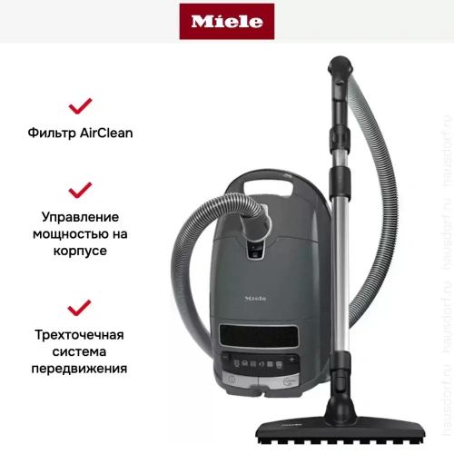 Пылесос Miele SGDF3 Complete C3 Active Parquet GRGR графит фото 7