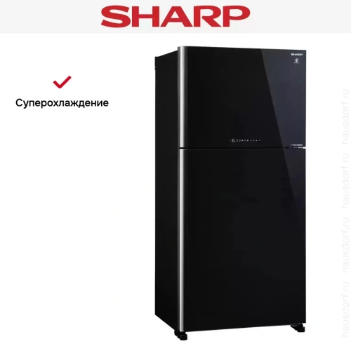 Двухкамерный холодильник Sharp SJ-XG 60 PGBK фото 4