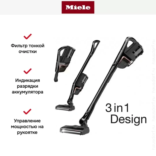 Пылесос Miele SOML0 Triflex HX2 Cat&Dog черный фото 6
