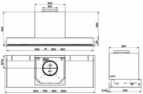 Вытяжка Faber IN-NOVA ZERO DRIP LITE A90 BK фото 8