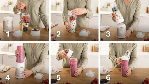 Блендер Bosch MMB2111T нержавеющая сталь фото 11