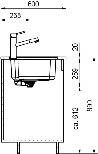 Мойка Franke BCX 110-55 TL сталь фото 3