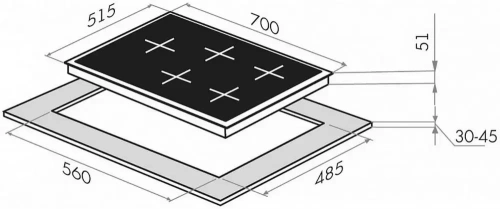 Газовая варочная панель MAUNFELD EGHE.75.33CB\G фото 21