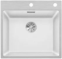 Мойка Blanco SUBLINE 500-IF/A клапан-автомат InFino® белый